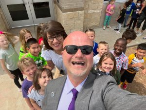 dr. Vinson with students